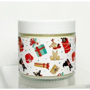 New Sand + Paws Holiday Dog Jar Candle (12 oz)  - Apple Spice - New